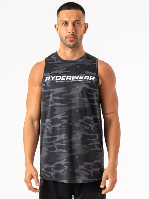 Energy Tank - Black Camo sold by Ryderwear