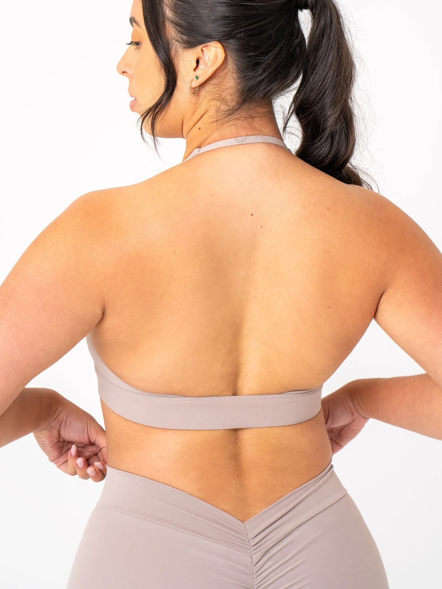 NKD Halter Bra - Taupe sold by Ryderwear product image thumbnail 2