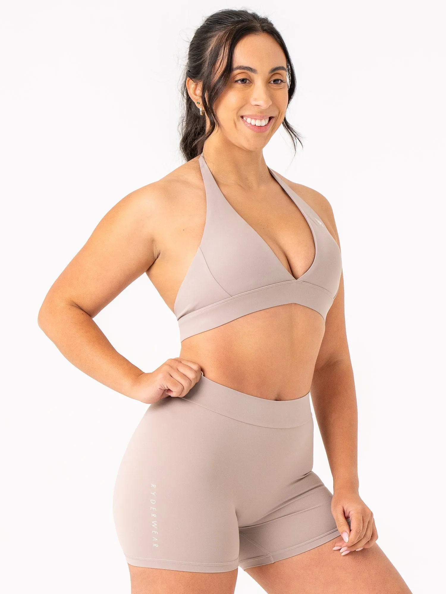 NKD Halter Bra - Taupe sold by Ryderwear product image thumbnail 3