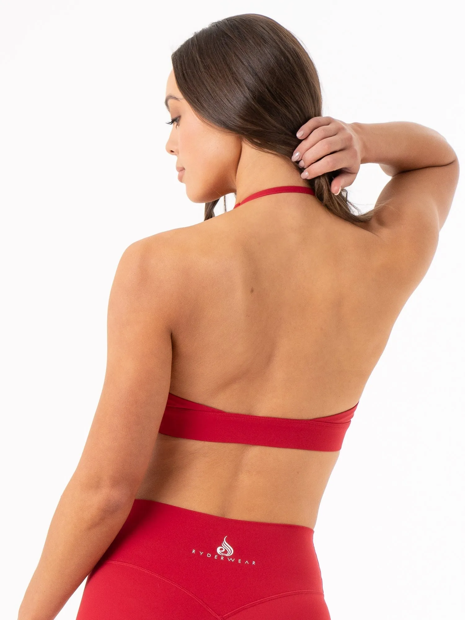 NKD Halter Bra - Cherry Red sold by Ryderwear product image thumbnail 2
