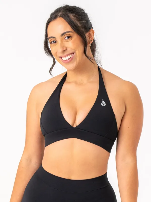 NKD Halter Bra - Black sold by Ryderwear