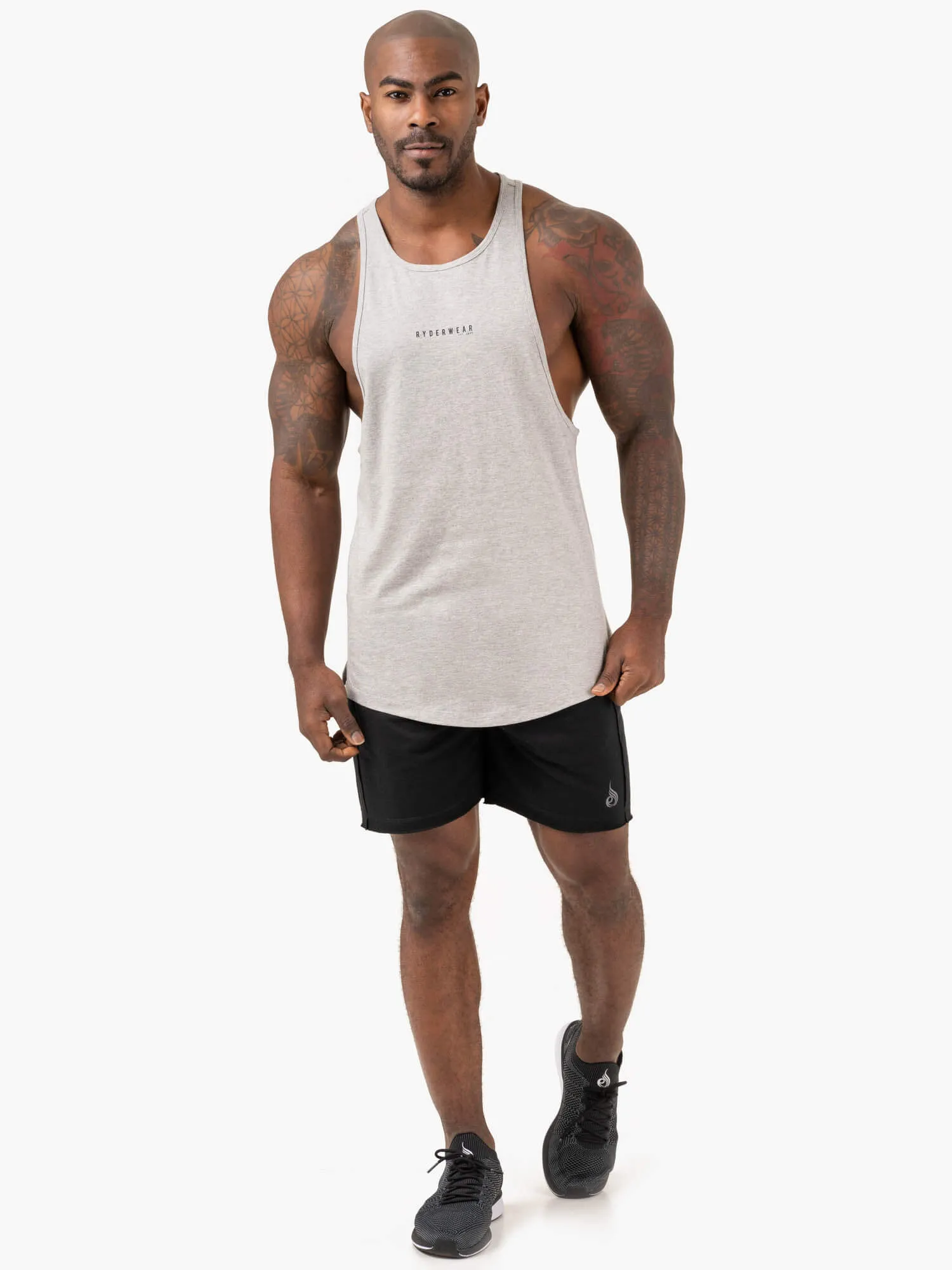 Pursuit Baller Tank - Light Grey Marl sold by Ryderwear product image thumbnail 4