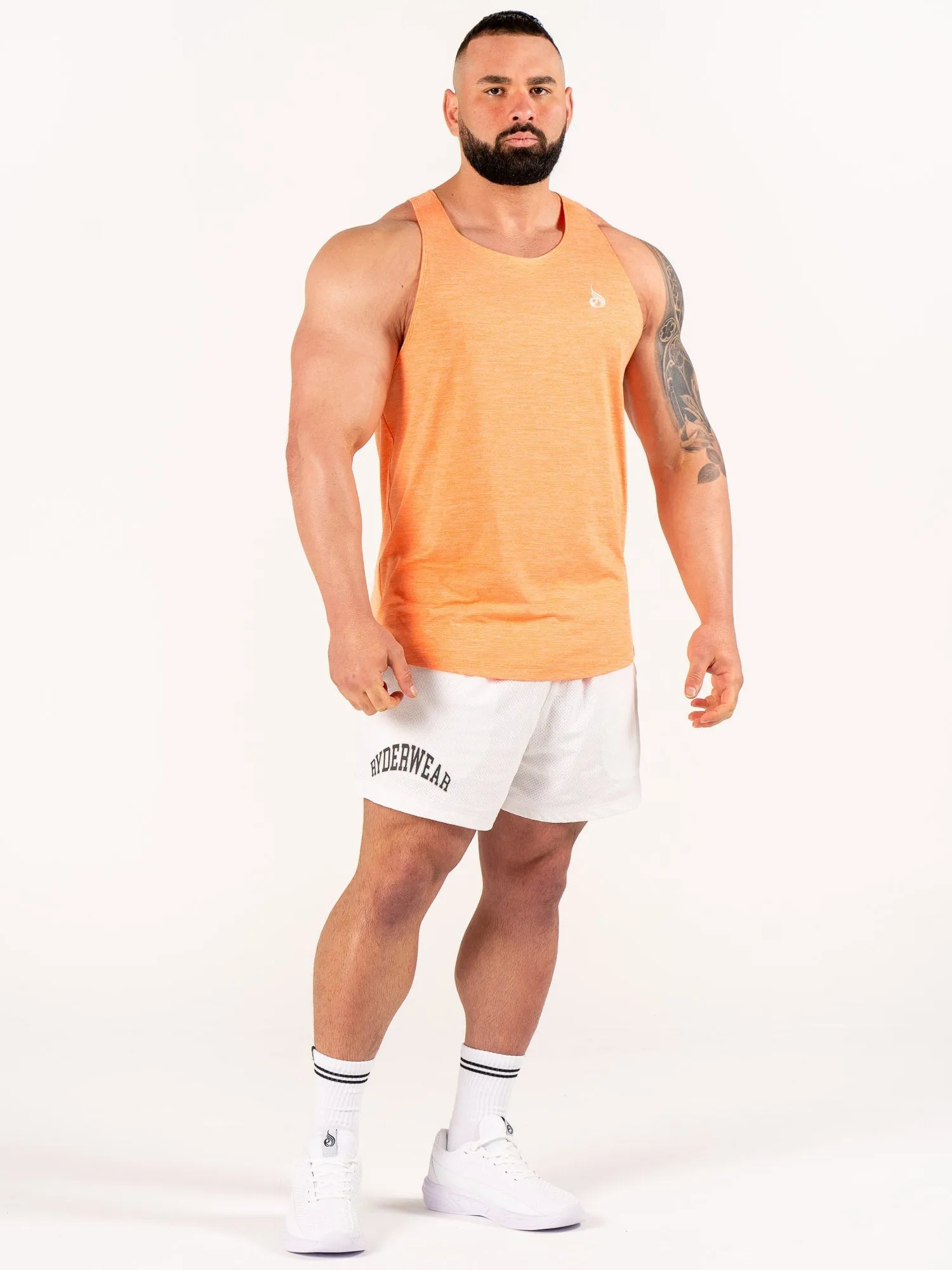Flex Active Tank - Orange Marl sold by Ryderwear product image thumbnail 4