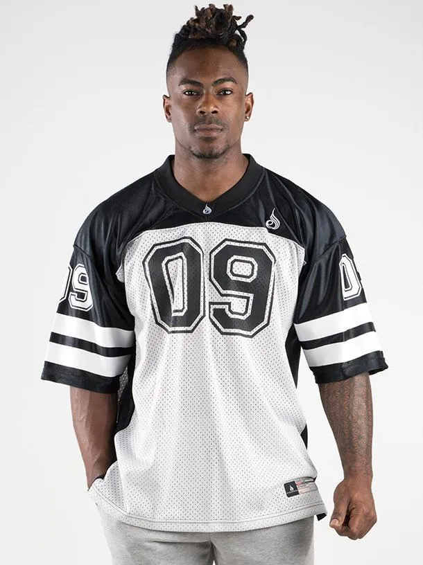 Mens Varsity Jersey - Black/Grey sold by Ryderwear