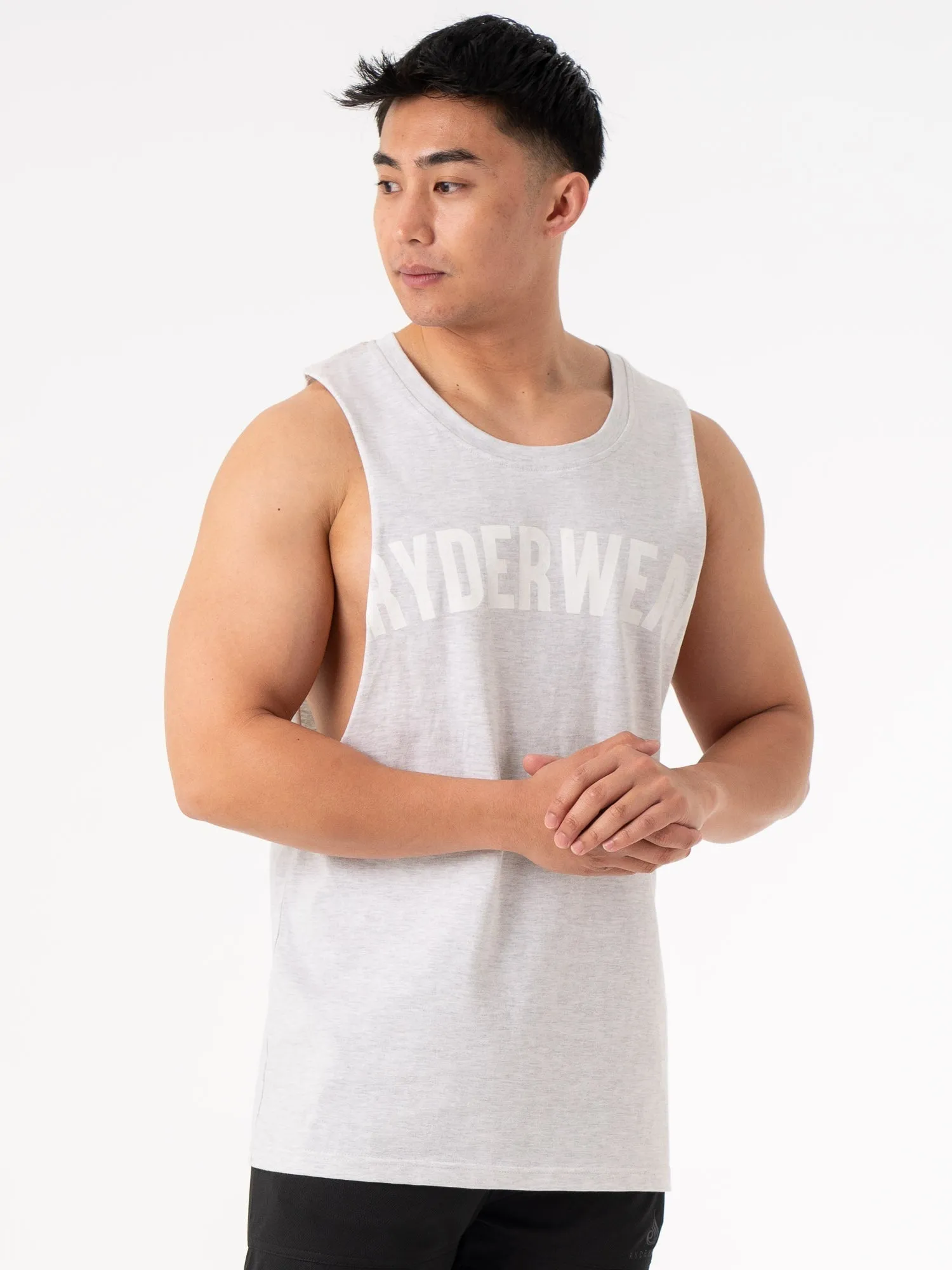Baller Tank - Snow Marl sold by Ryderwear product image thumbnail 3
