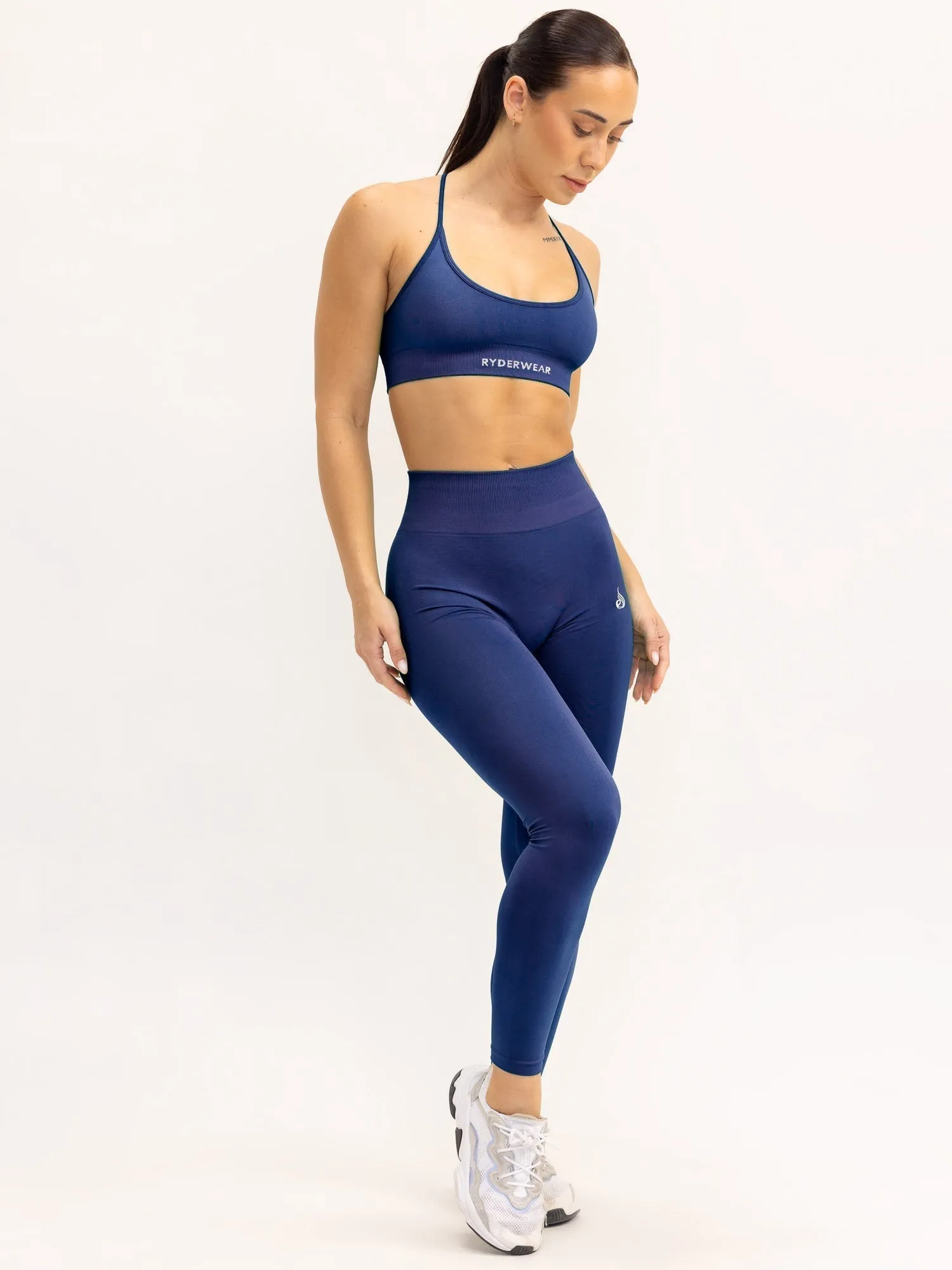 Lift 2.0 BBL Seamless Leggings - Navy sold by Ryderwear product image thumbnail 4