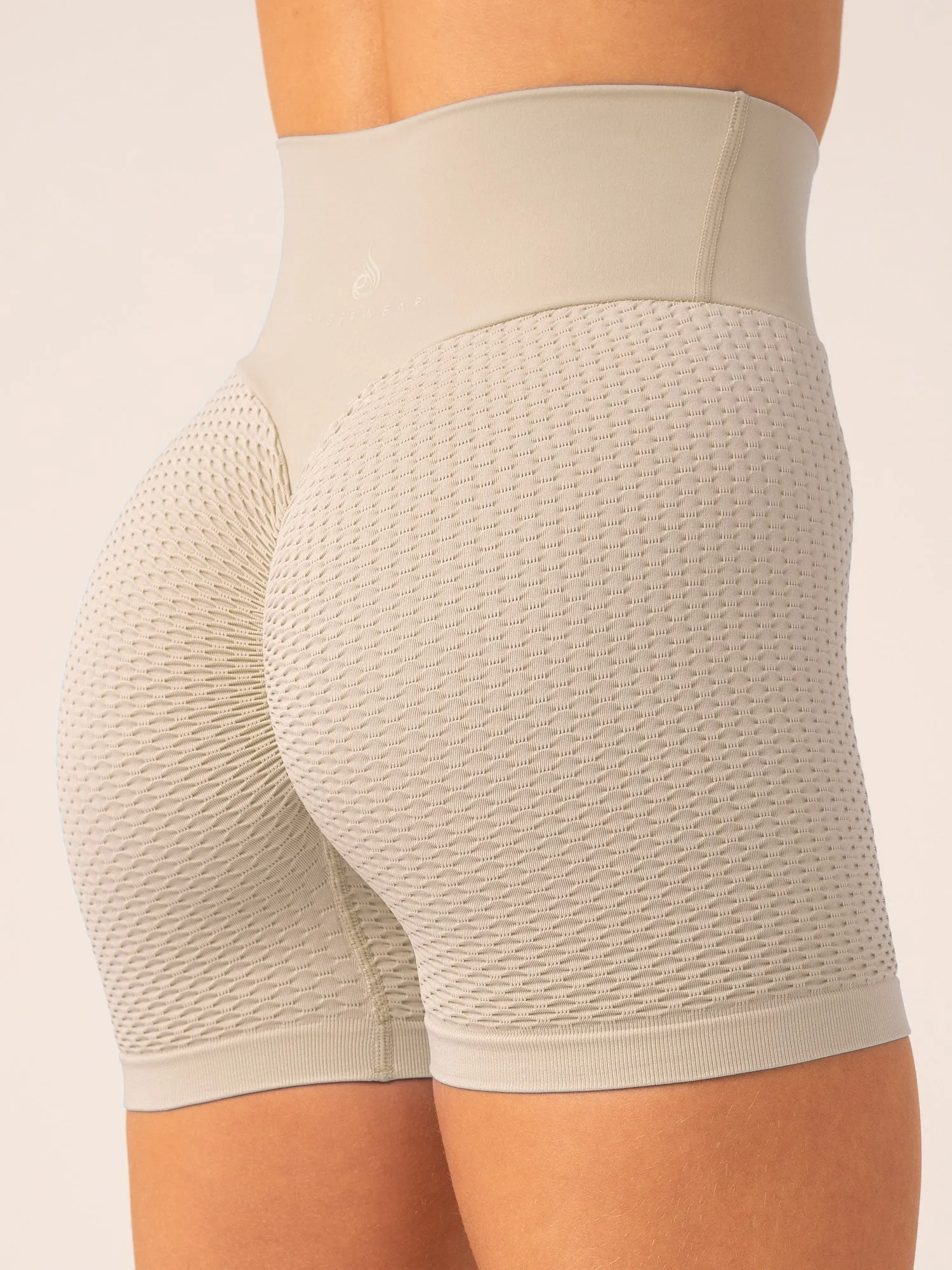 Honeycomb Scrunch Seamless Shorts - Sand sold by Ryderwear product image thumbnail 5