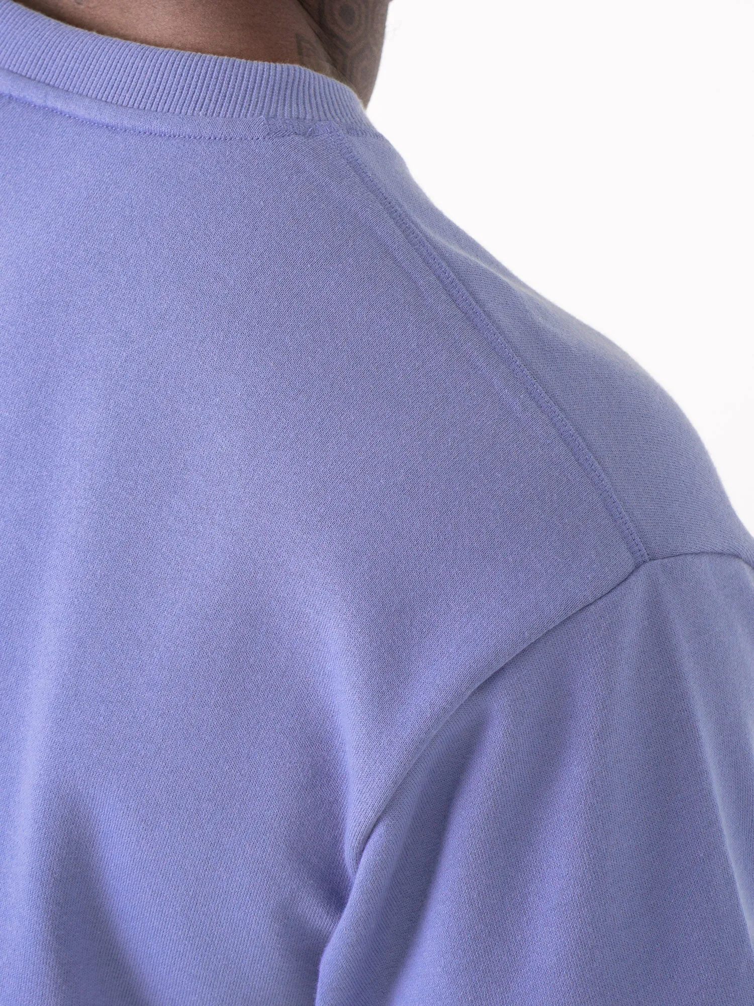 Throwback Fleece Oversized T-Shirt - Indigo Blue sold by Ryderwear product image thumbnail 3