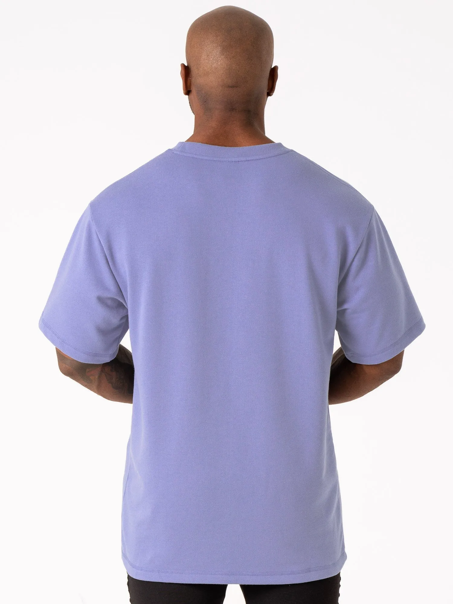 Throwback Fleece Oversized T-Shirt - Indigo Blue sold by Ryderwear product image thumbnail 2
