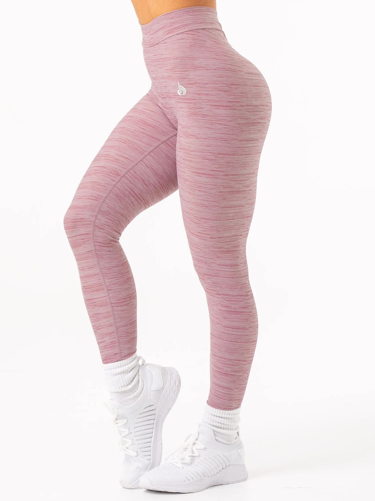 NKD V Scrunch Leggings - Mauve Marl sold by Ryderwear product image thumbnail 2