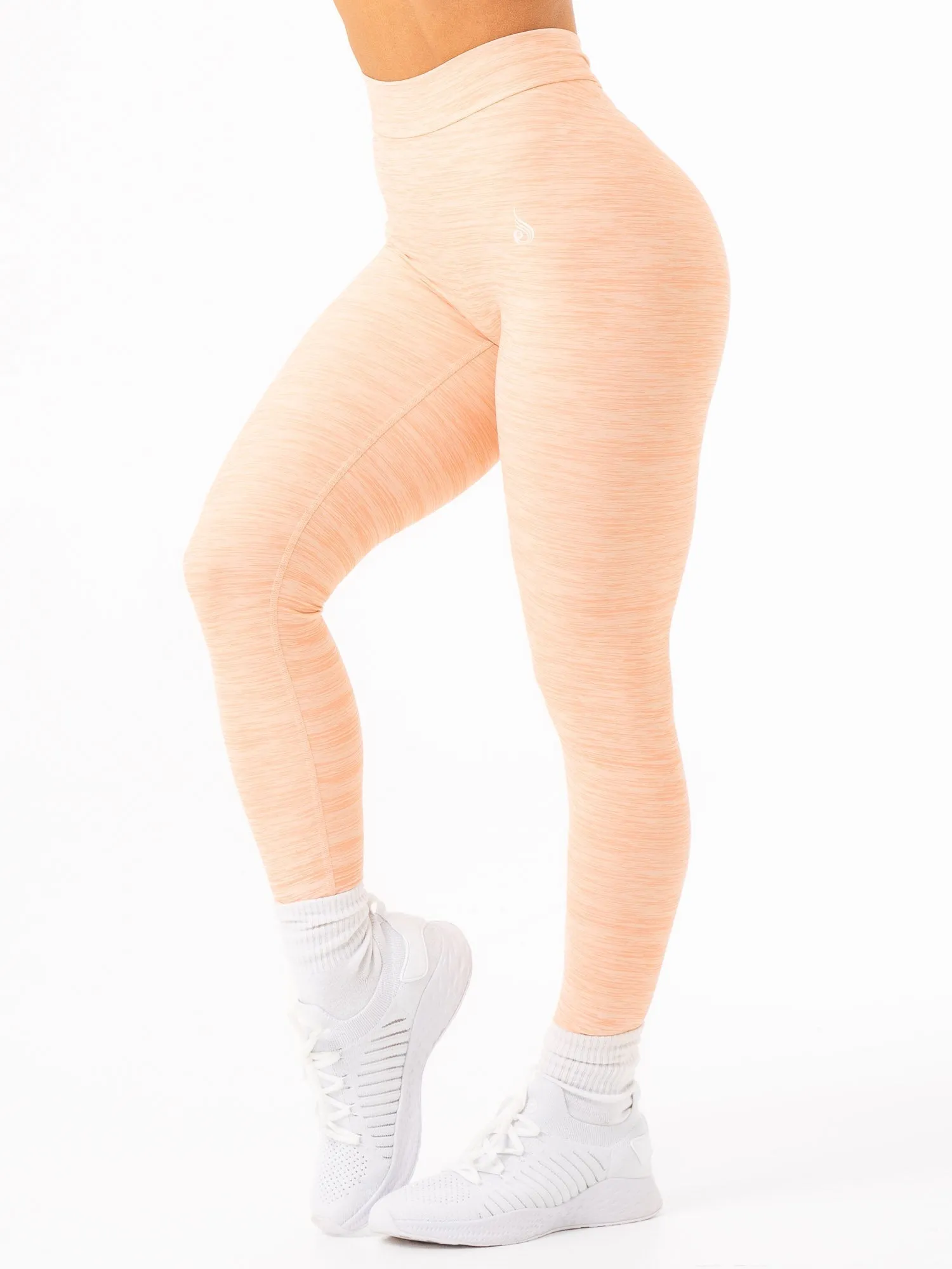 NKD V Scrunch Leggings - Blush Marl sold by Ryderwear product image thumbnail 2