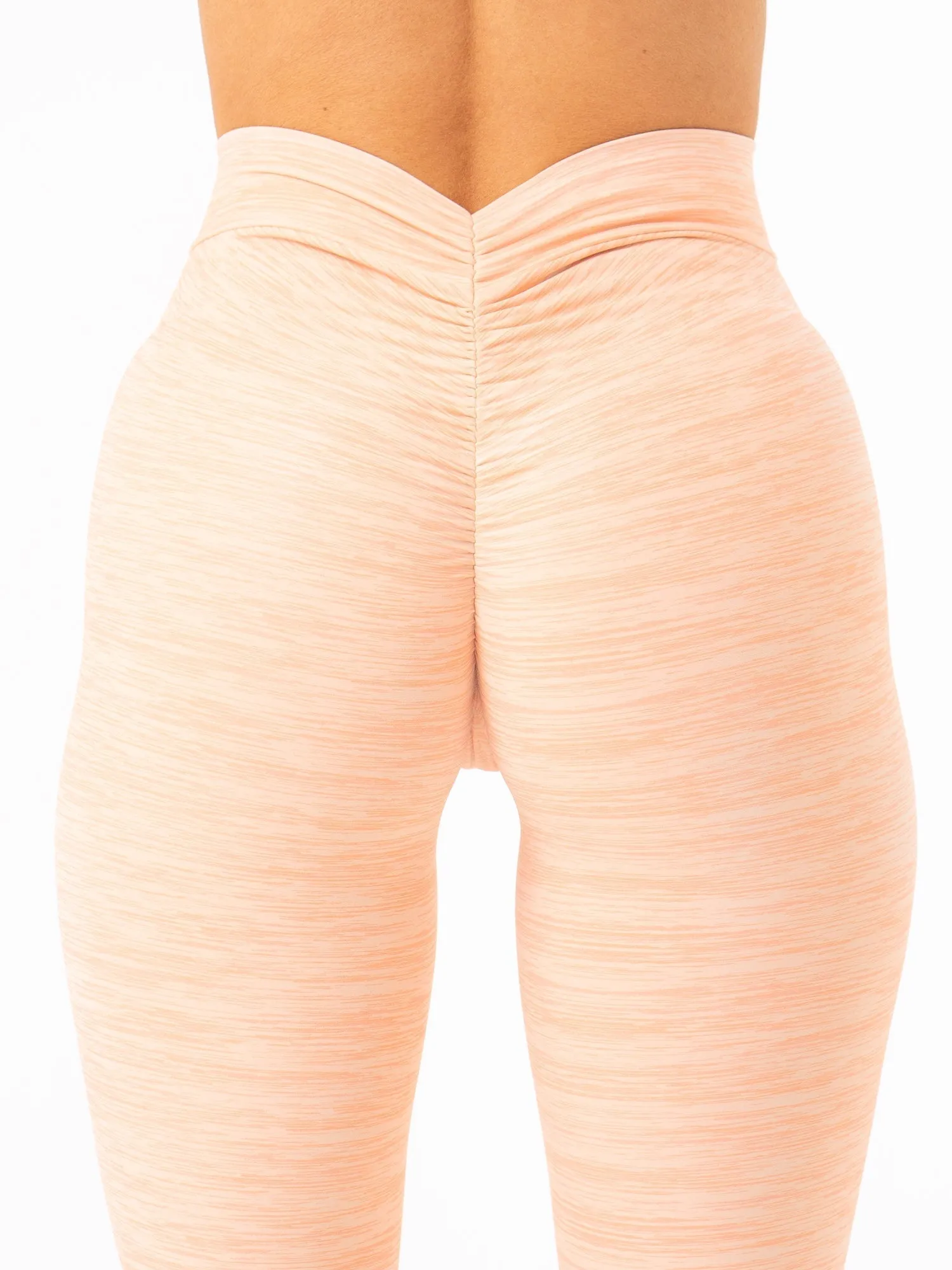 NKD V Scrunch Leggings - Blush Marl sold by Ryderwear product image thumbnail 3
