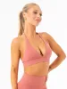 NKD Halter Sports Bra - Dusty Pink sold by Ryderwear