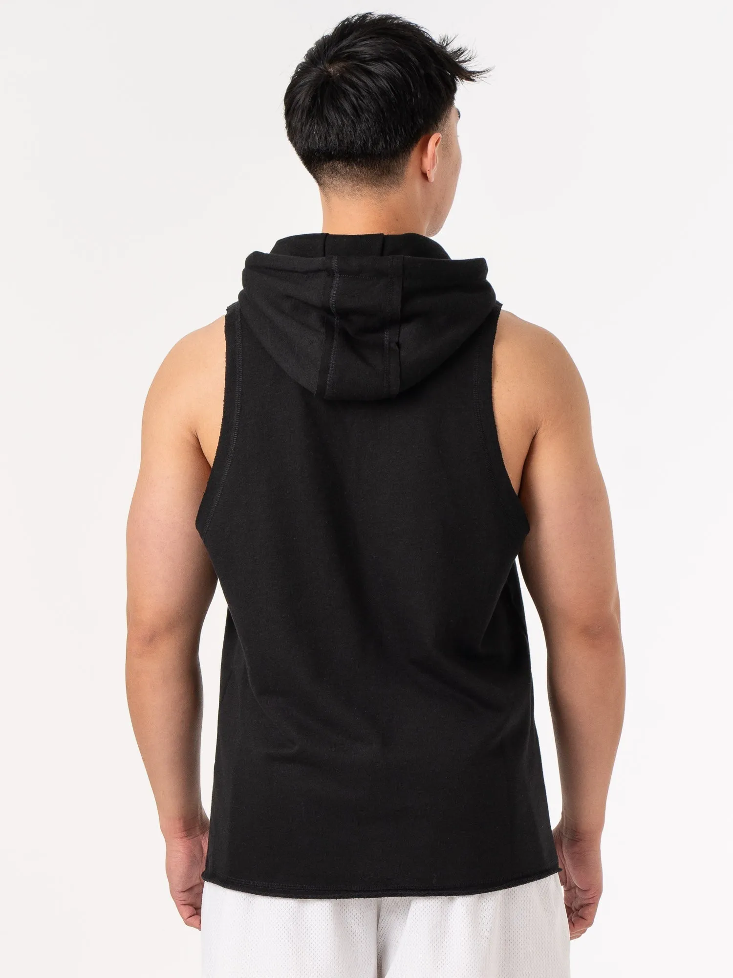 Collegiate Sleeveless Hoodie - Black sold by Ryderwear product image thumbnail 2