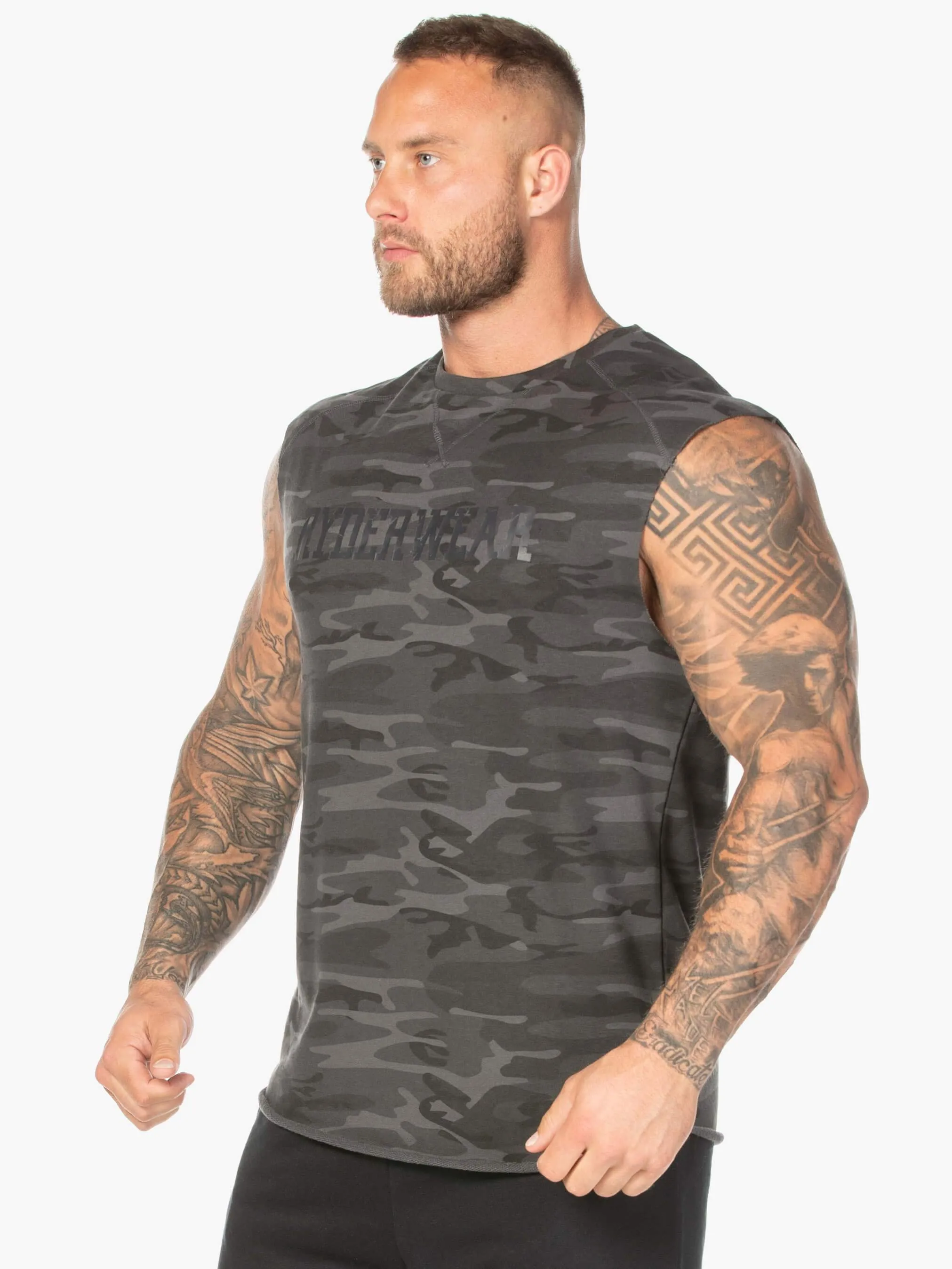 Camo Fleece Tank - Black Camo sold by Ryderwear product image thumbnail 3