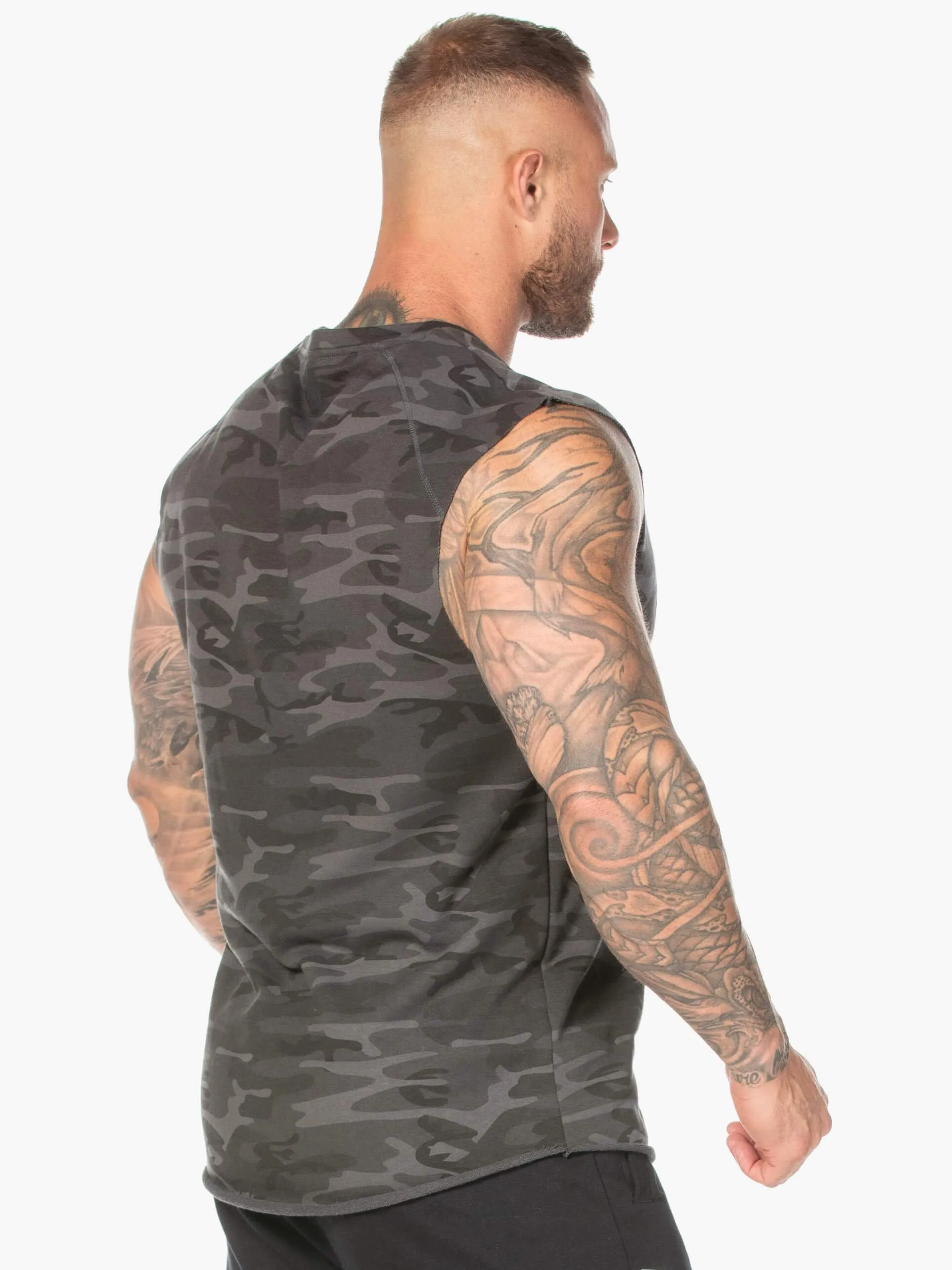 Camo Fleece Tank - Black Camo sold by Ryderwear product image thumbnail 2