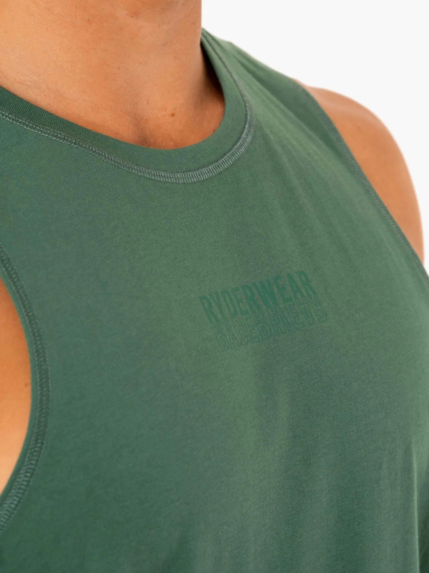 Limitless Baller Tank - Forest Green sold by Ryderwear product image thumbnail 3