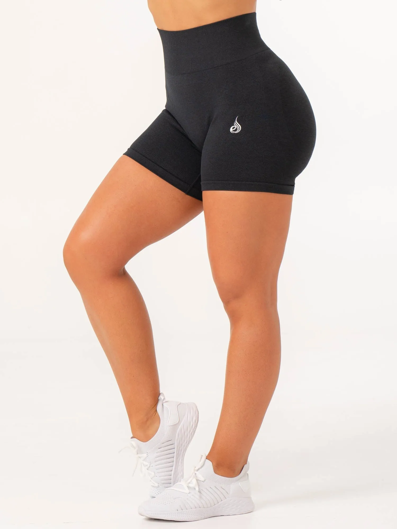 Contour Seamless Shorts - Black Marl sold by Ryderwear product image thumbnail 2