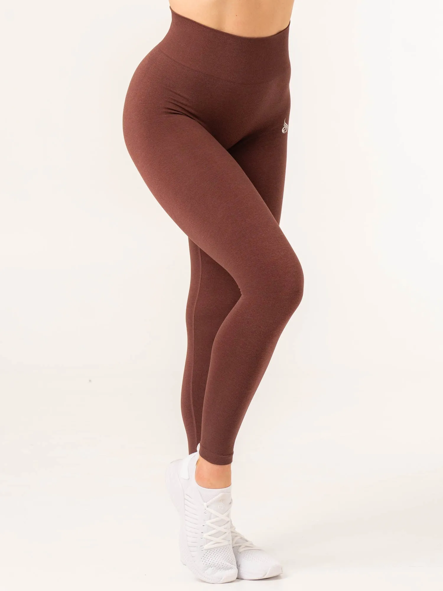Contour Seamless Leggings - Chocolate Marl sold by Ryderwear product image thumbnail 4