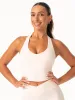 NKD Halter Shelf Tank - Off White sold by Ryderwear