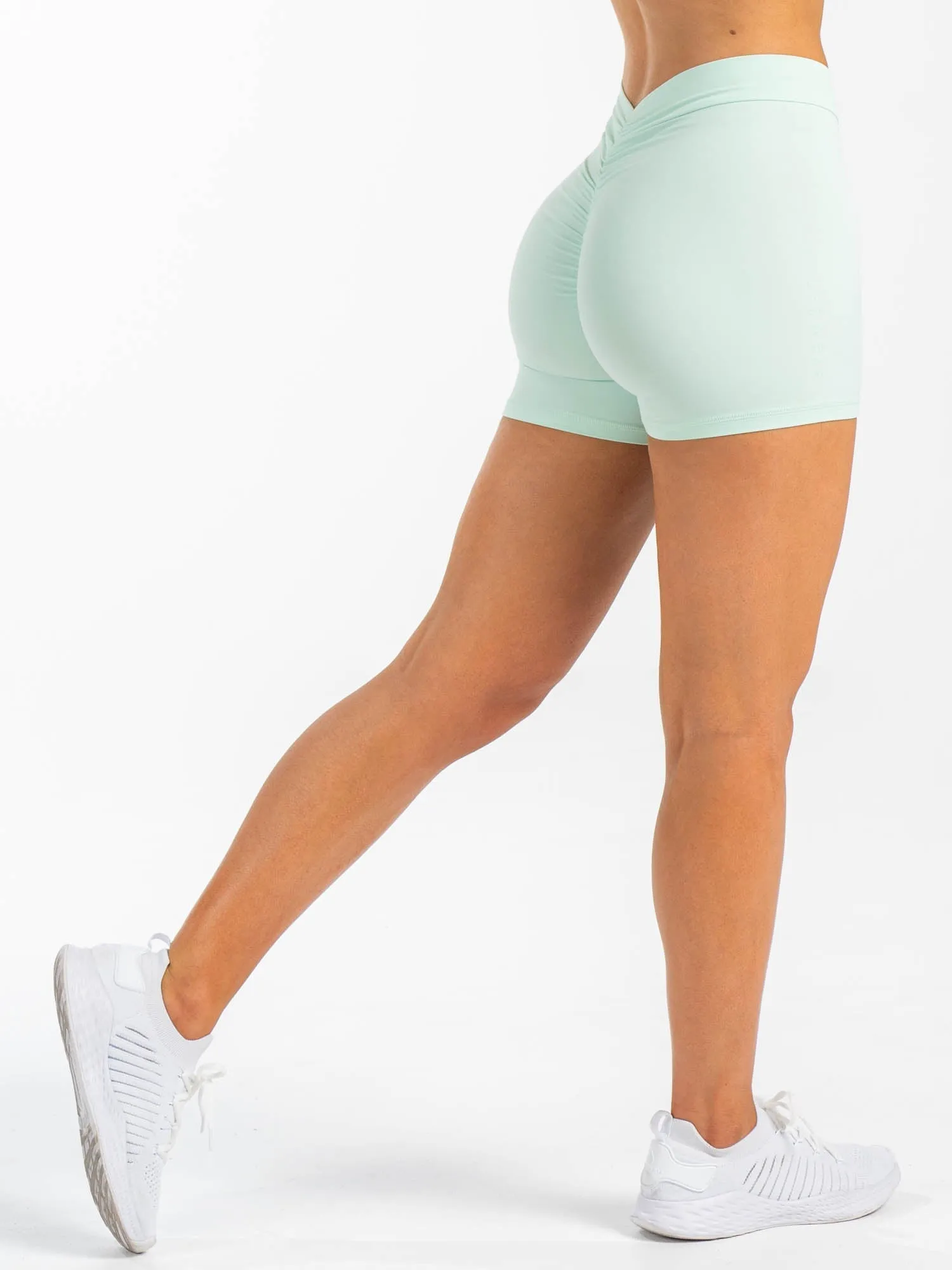 NKD V Scrunch Shorts - Cool Mint sold by Ryderwear product image thumbnail 4