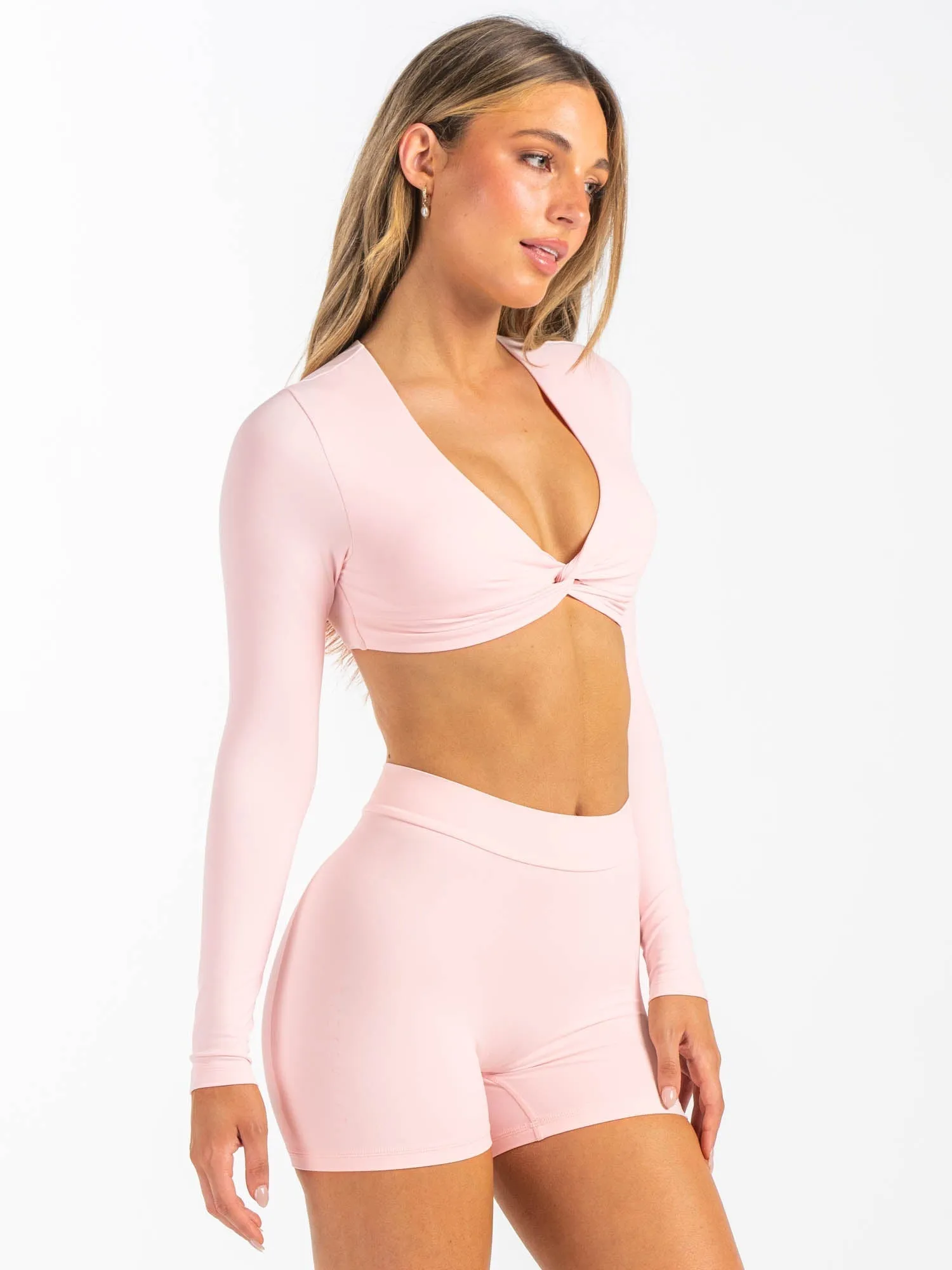 NKD Knot Long Sleeve Top - Pink Musk sold by Ryderwear product image thumbnail 4