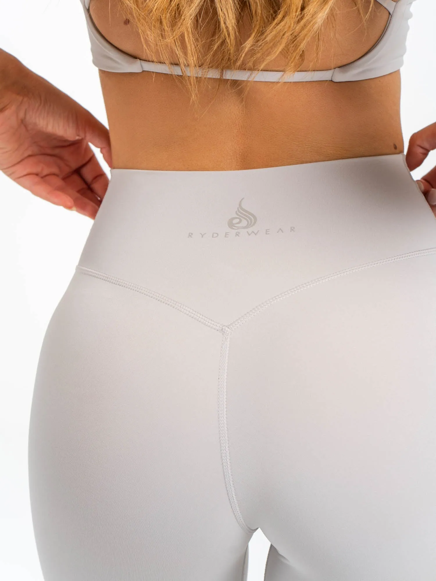 NKD Cross Waist Band Leggings - Sugar Dust sold by Ryderwear product image thumbnail 4