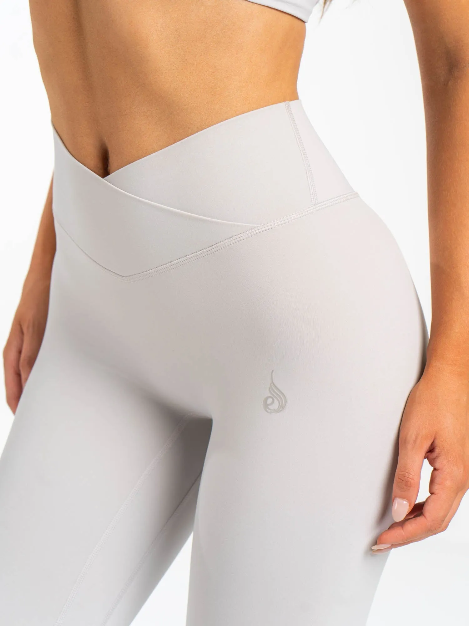 NKD Cross Waist Band Leggings - Sugar Dust sold by Ryderwear product image thumbnail 5