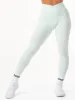 NKD Cross Waist Band Leggings - Cool Mint sold by Ryderwear