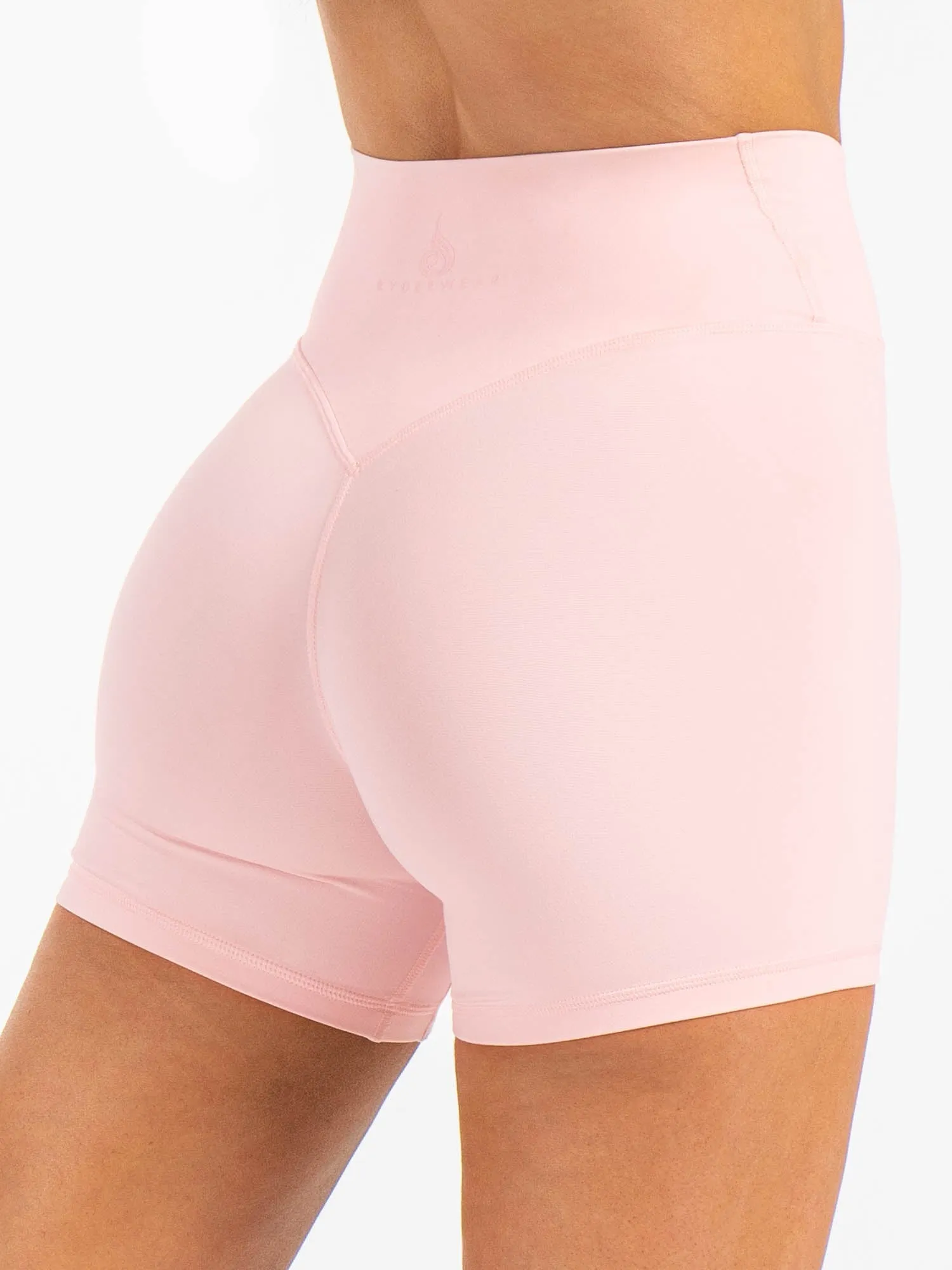 NKD Cross Waist Band Shorts - Pink Musk sold by Ryderwear