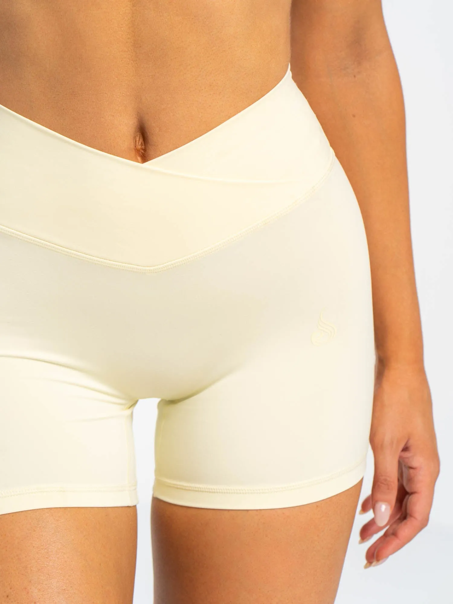 NKD Cross Waist Band Shorts - Lemon Drop sold by Ryderwear product image thumbnail 3