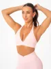 NKD Halter Sports Bra - Pink Musk sold by Ryderwear
