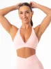 NKD Halter Sports Bra - Pink Musk sold by Ryderwear