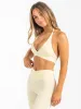 NKD Halter Sports Bra - Lemon Drop sold by Ryderwear