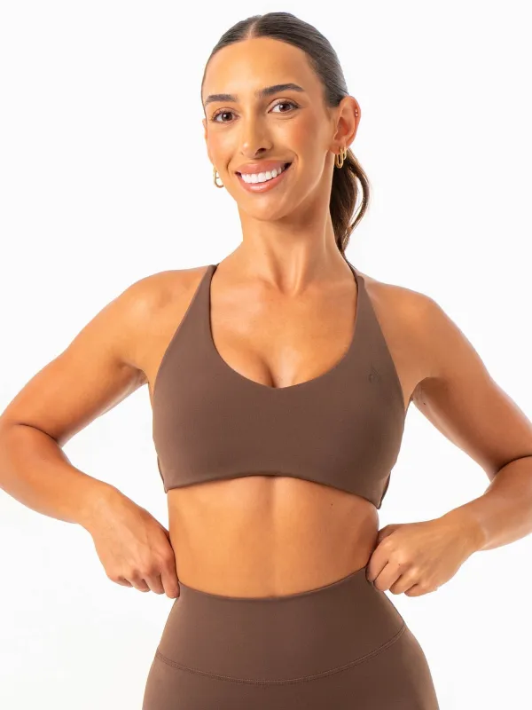 NKD Embody Sports Crop - Chocolate sold by Ryderwear