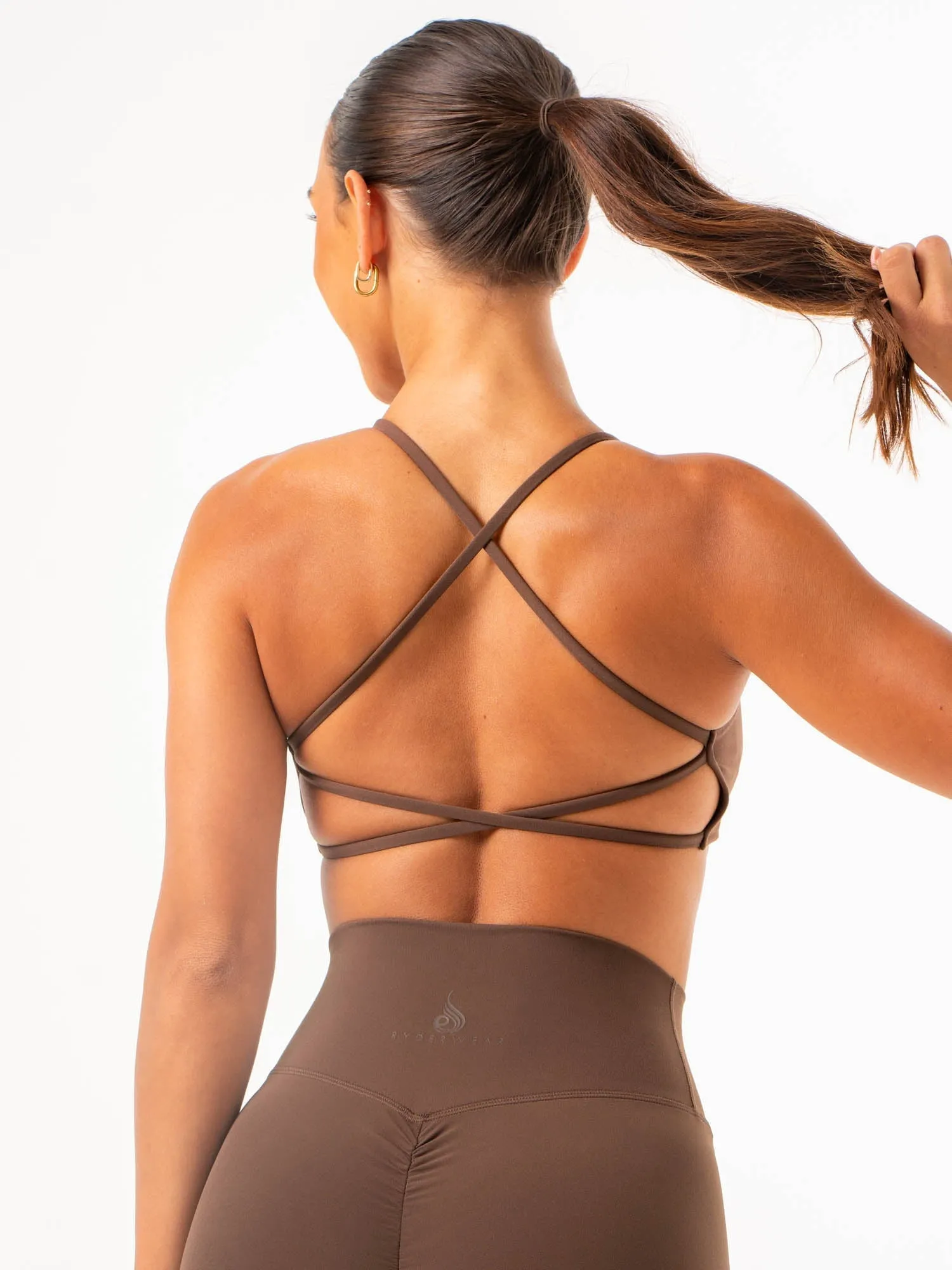 NKD Embody Sports Crop - Chocolate sold by Ryderwear product image thumbnail 2