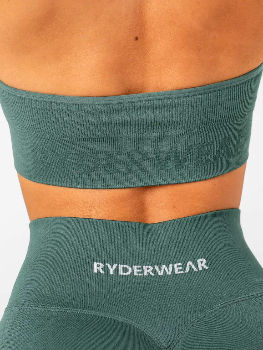 Lift Rib Seamless Halter Sports Bra - Petrol sold by Ryderwear product image thumbnail 5