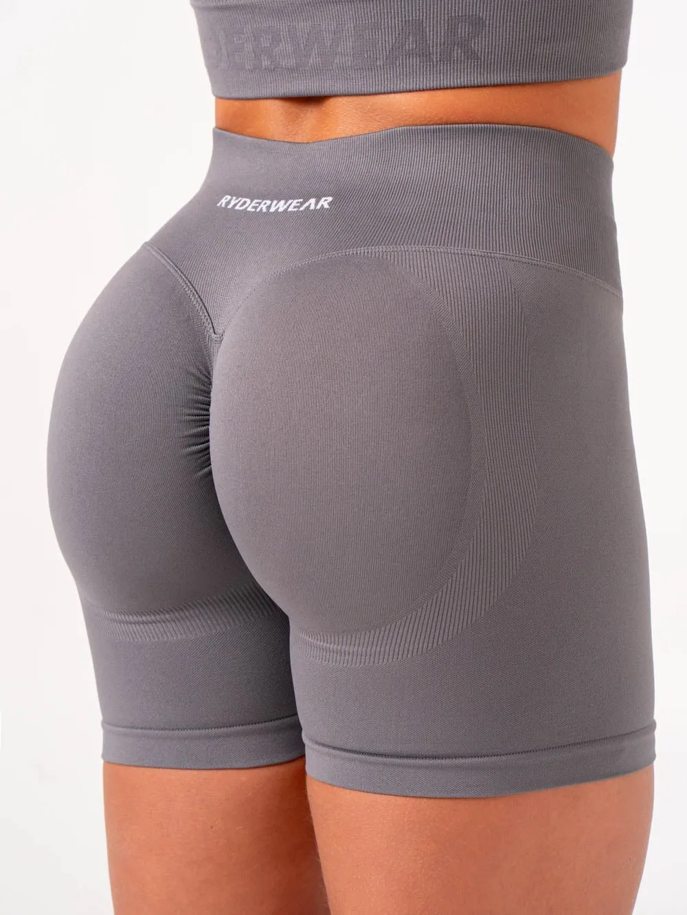 Lift Scrunch Shorts - Charcoal sold by Ryderwear product image thumbnail 4