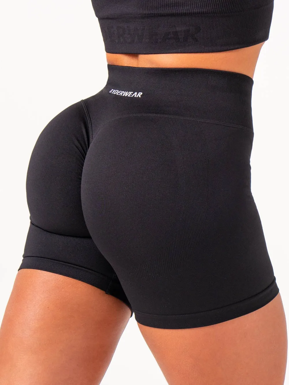 Lift Scrunch Shorts - Black sold by Ryderwear product image thumbnail 4