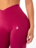 NKD Cross Waist Band Leggings - Wine sold by Ryderwear