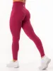 NKD Cross Waist Band Leggings - Wine sold by Ryderwear