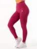 NKD Cross Waist Band Leggings - Wine sold by Ryderwear