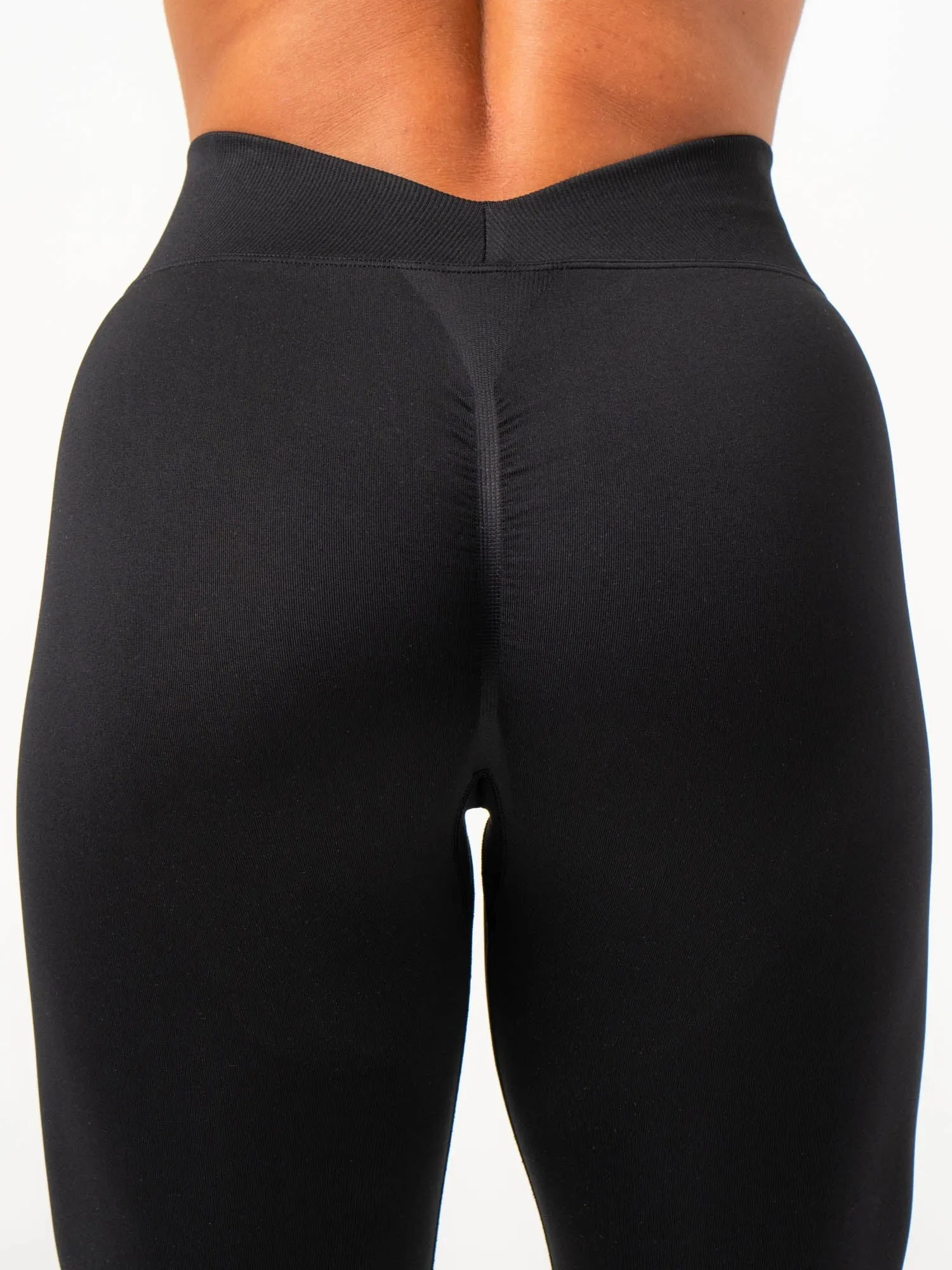 Seamless V Back Contour Leggings - Black sold by Ryderwear product image thumbnail 5