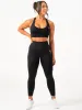 Cross Back Seamless Bra - Black sold by Ryderwear