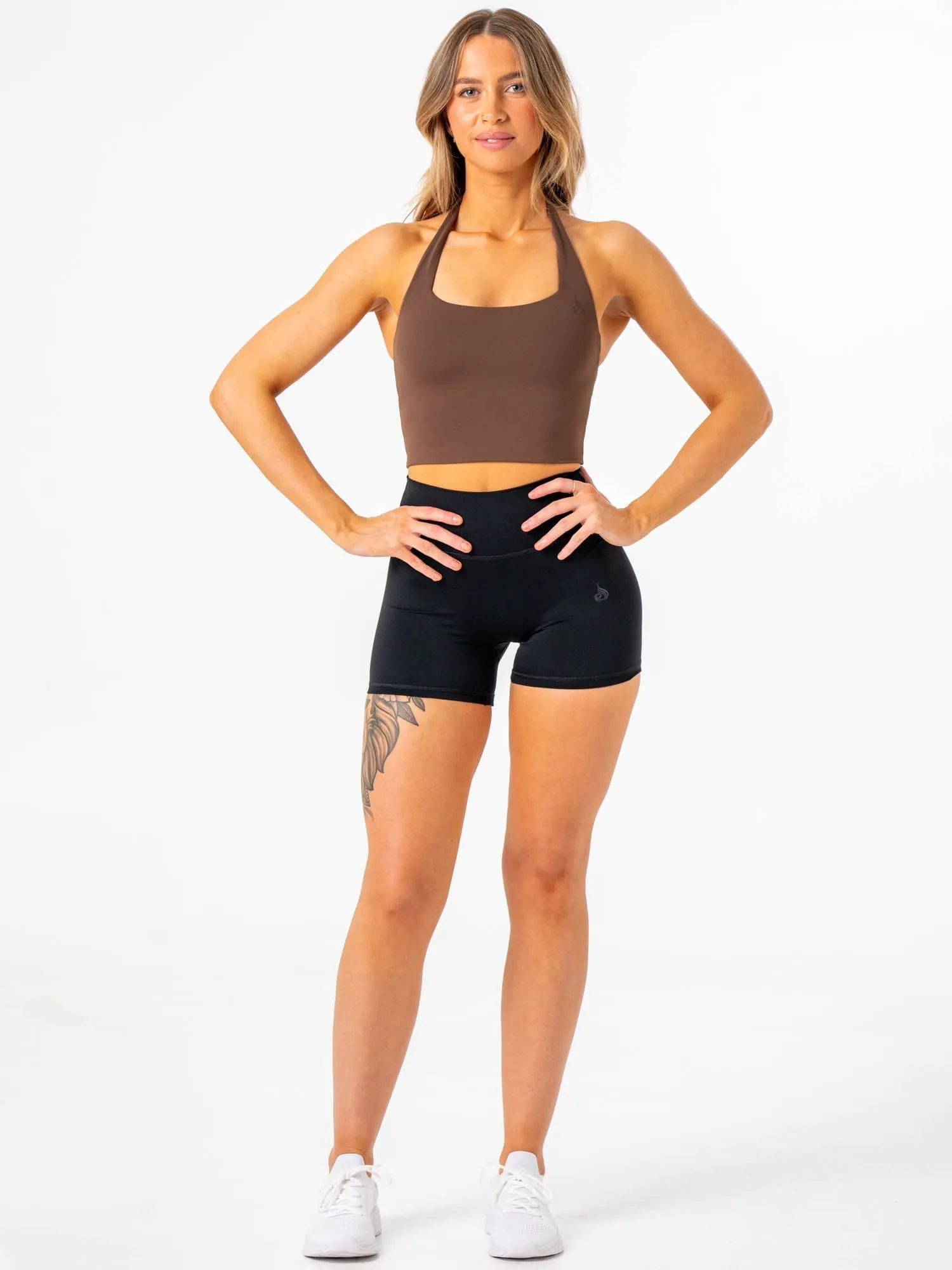 NKD Halter Tank - Chocolate sold by Ryderwear product image thumbnail 5