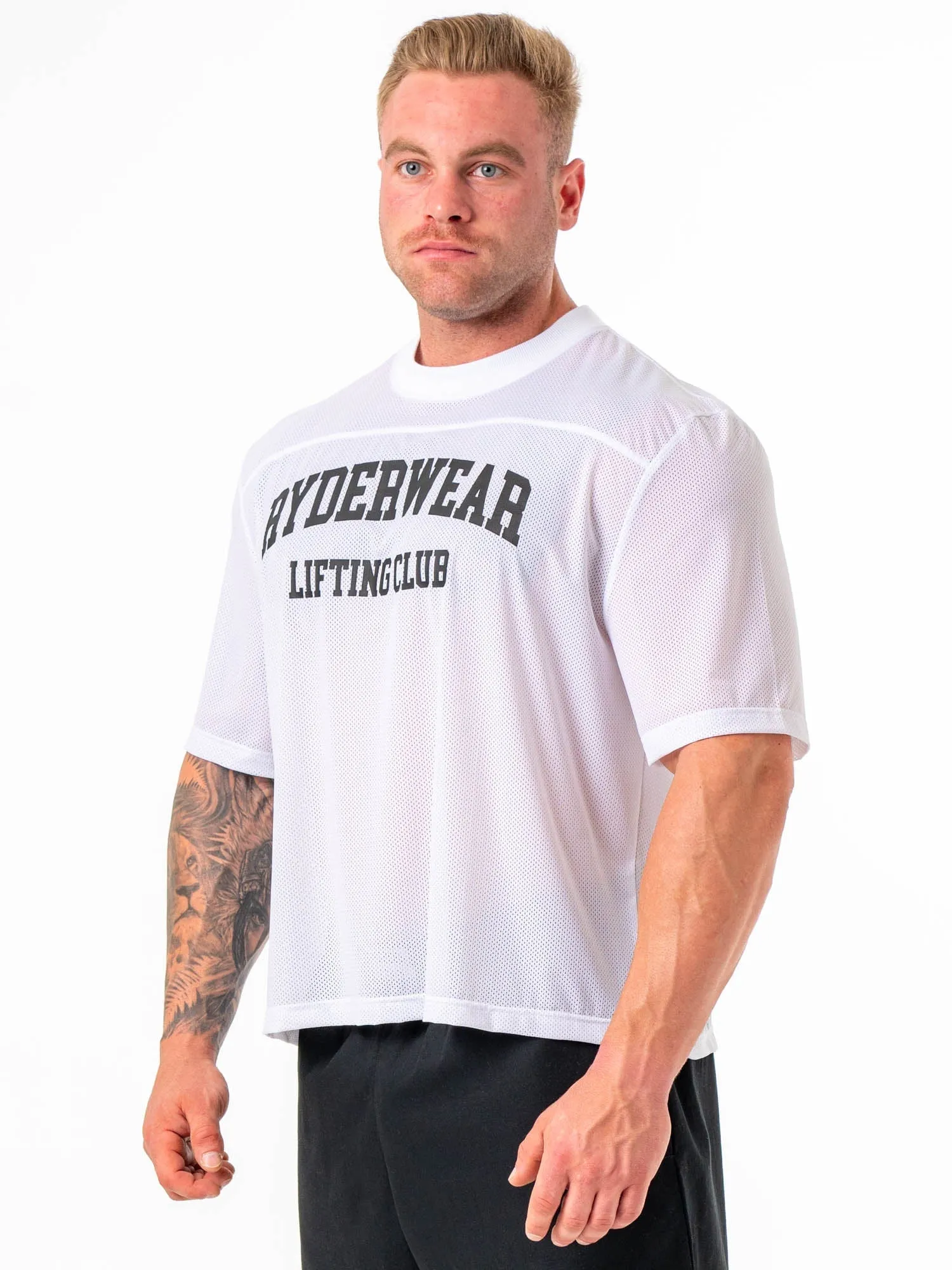Mesh Flex T-Shirt - White sold by Ryderwear product image thumbnail 2