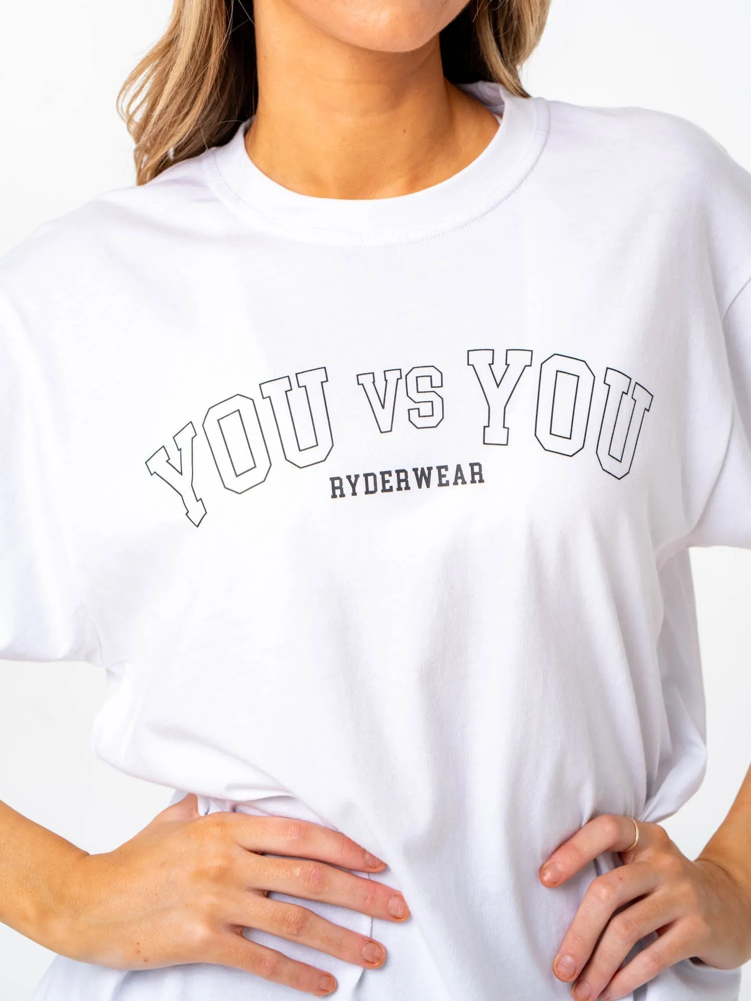 You vs You Oversized T-Shirt - White sold by Ryderwear product image thumbnail 4