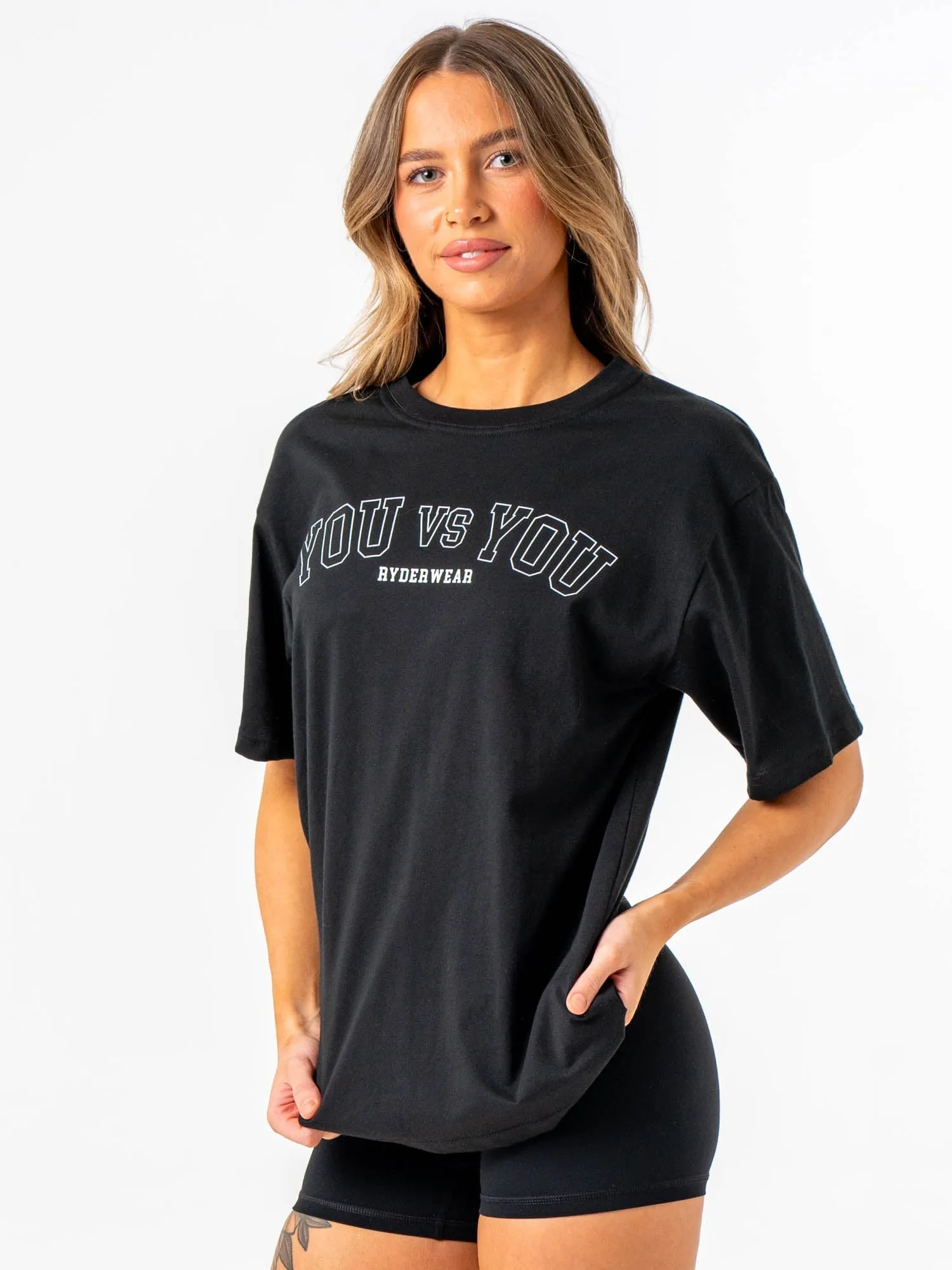 You vs You Oversized T-Shirt - Black sold by Ryderwear product image thumbnail 3