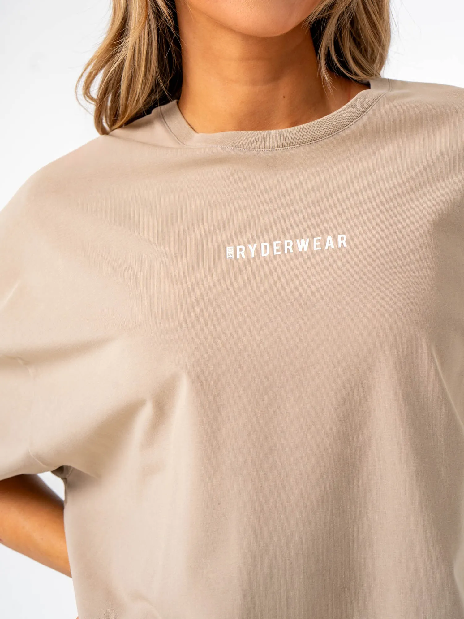 Pursuit Oversized T-Shirt - Taupe Stonewash sold by Ryderwear product image thumbnail 4
