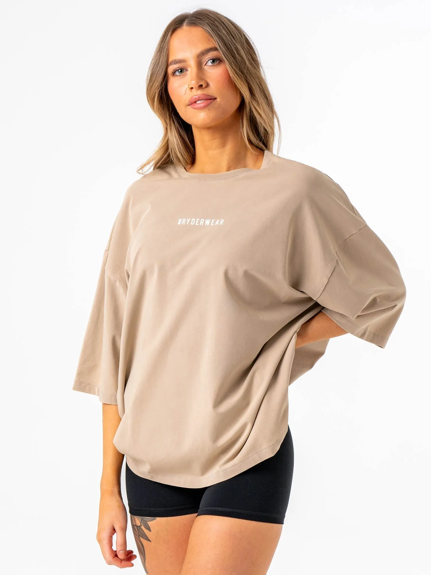Pursuit Oversized T-Shirt - Taupe Stonewash sold by Ryderwear product image thumbnail 3